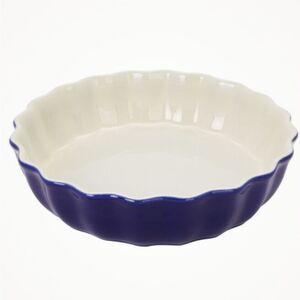 Henckels Ceramic Scalloped Pie Dish- Dark Blue
